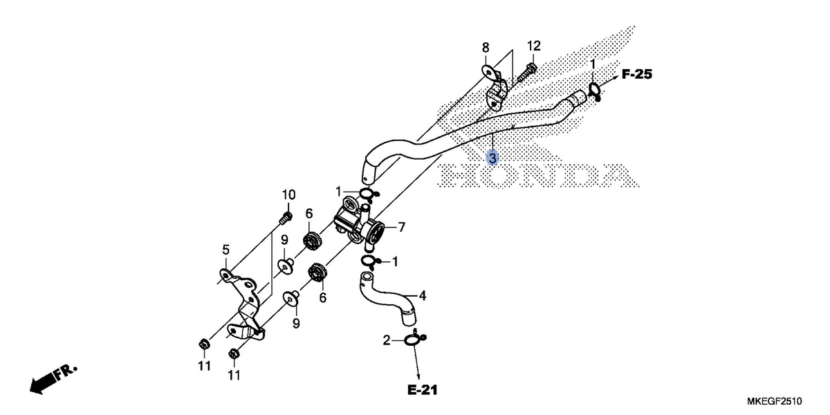 Honda OEM part 18651-MKE-A50