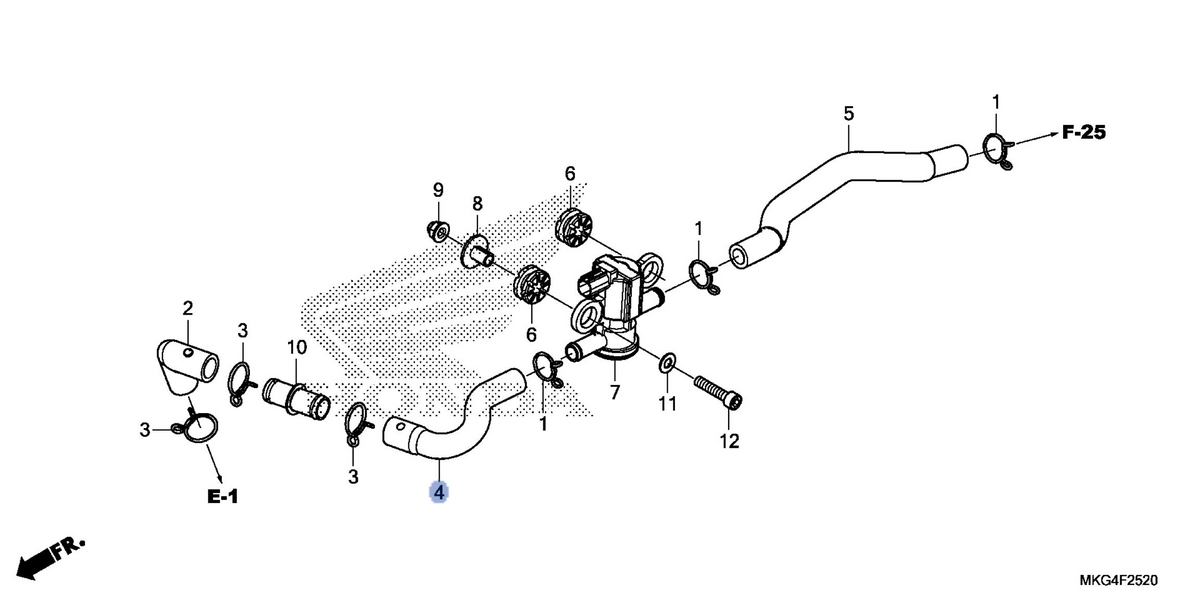 Honda OEM part 18651-MKG-A00