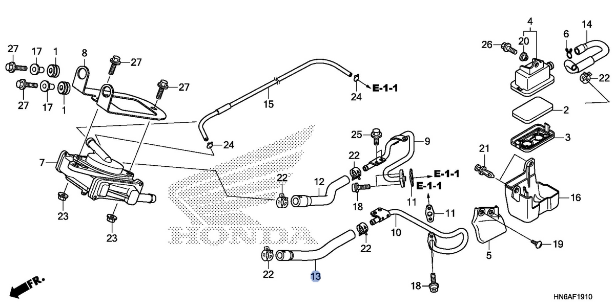 Honda OEM part 18652-HS0-A00