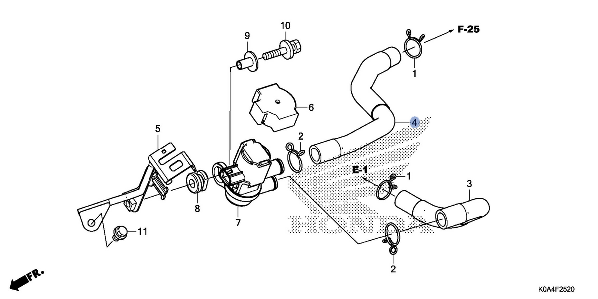 Honda OEM part 18652-K0A-E10