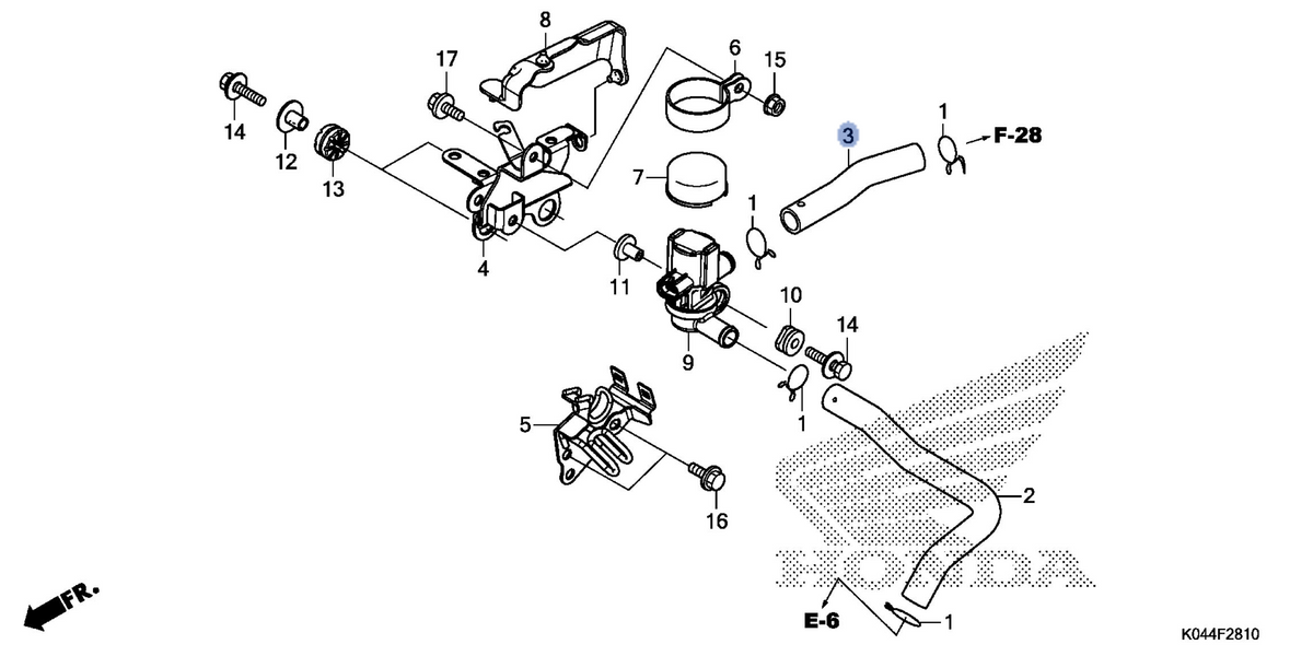 Honda OEM part 18652-KTW-900