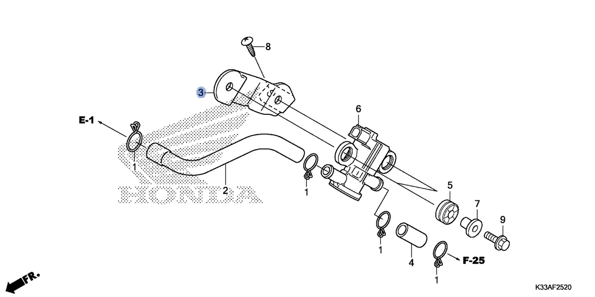 Honda OEM part 18652-KYJ-900