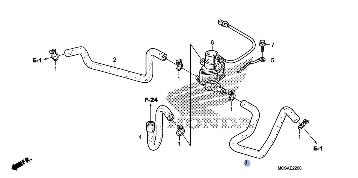Honda OEM part 18652-MCS-G00