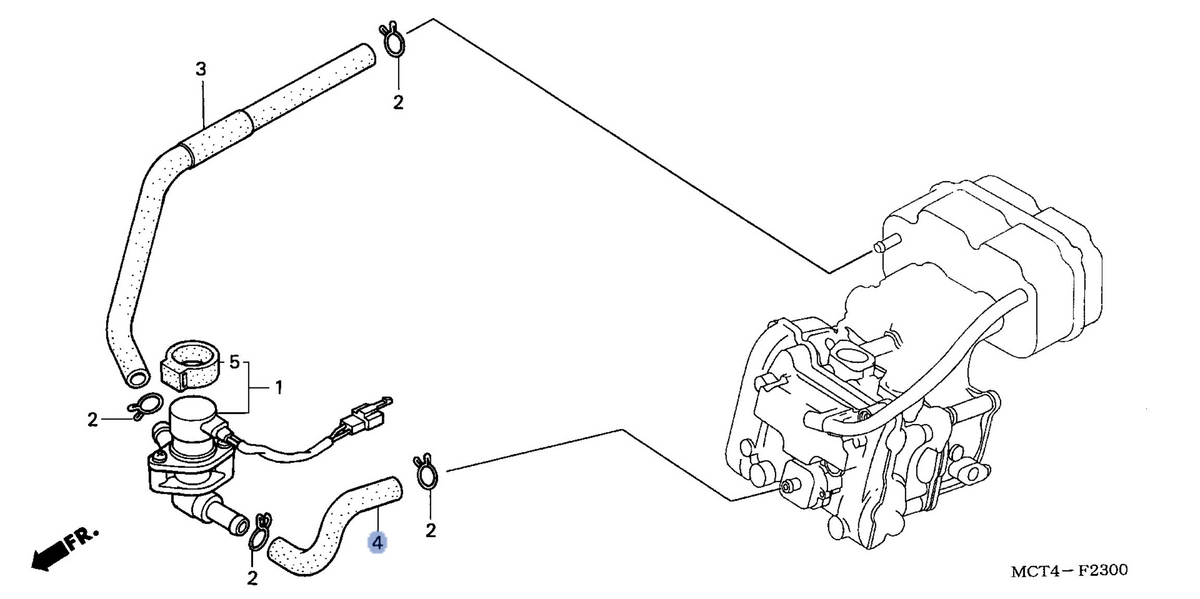 Honda OEM part 18652-MCT-000