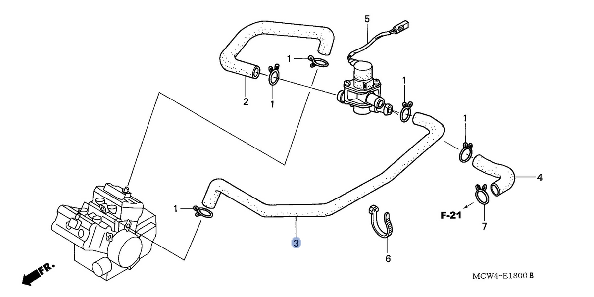 Honda OEM part 18652-MCW-D00