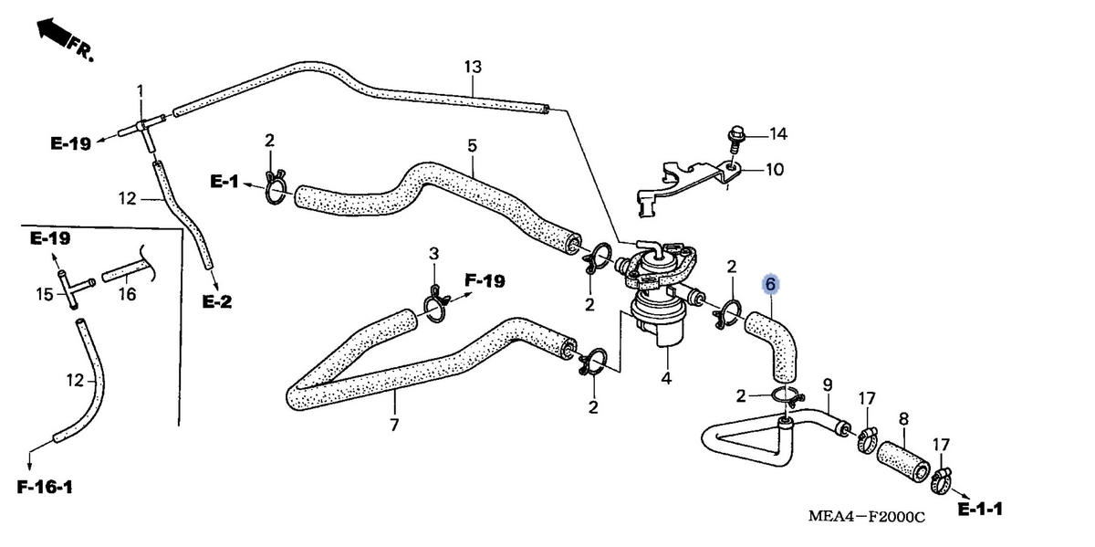 Honda OEM part 18652-MEA-670