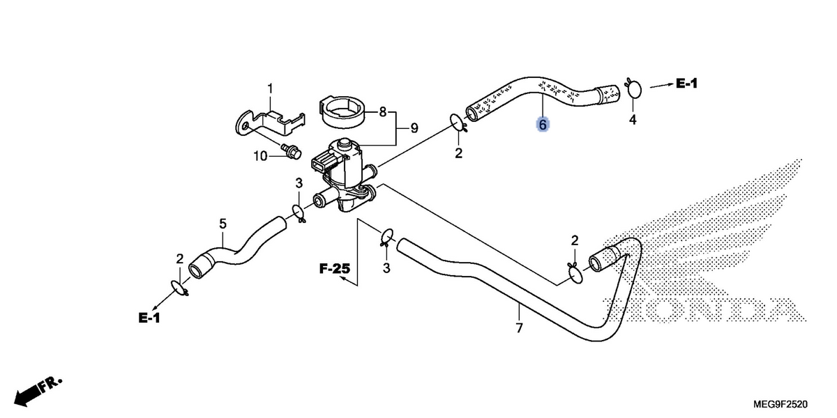 Honda OEM part 18652-MFE-640