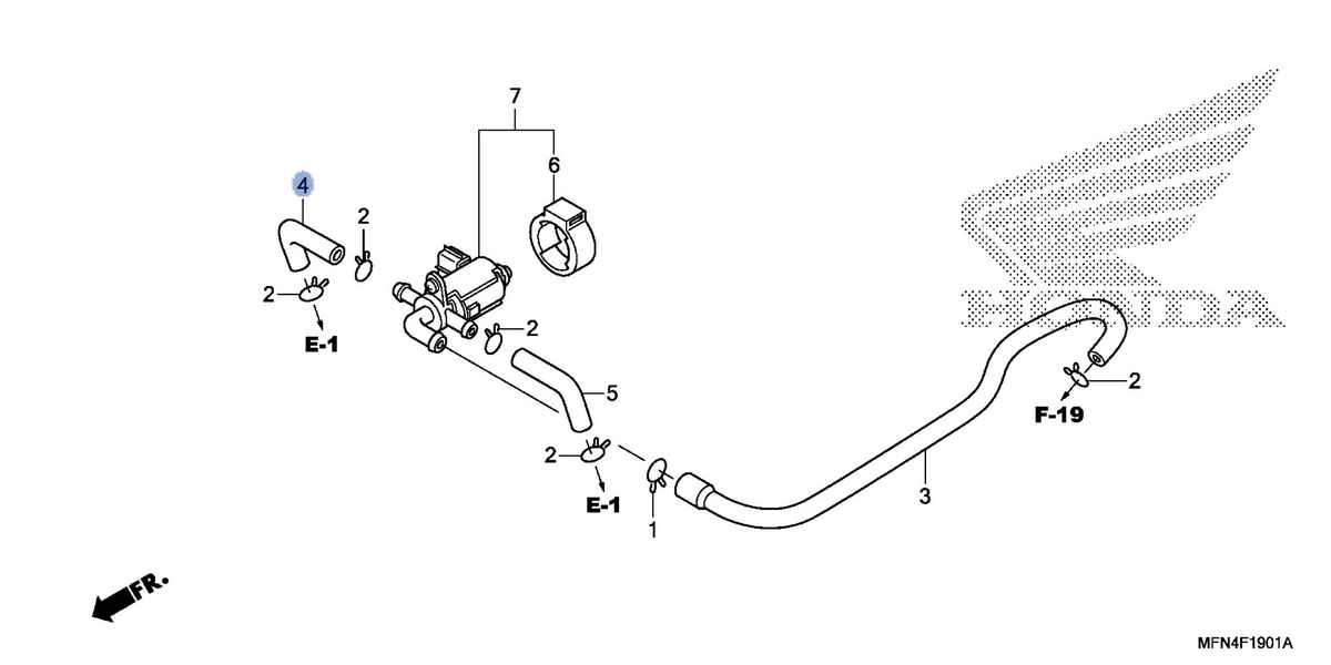 Honda OEM part 18652-MFN-D00