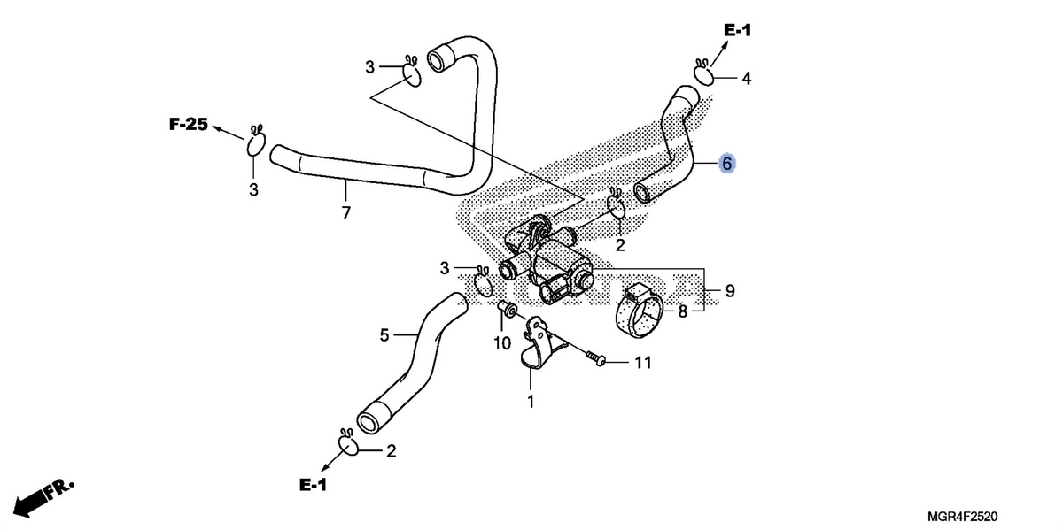 Honda OEM part 18652-MGR-670