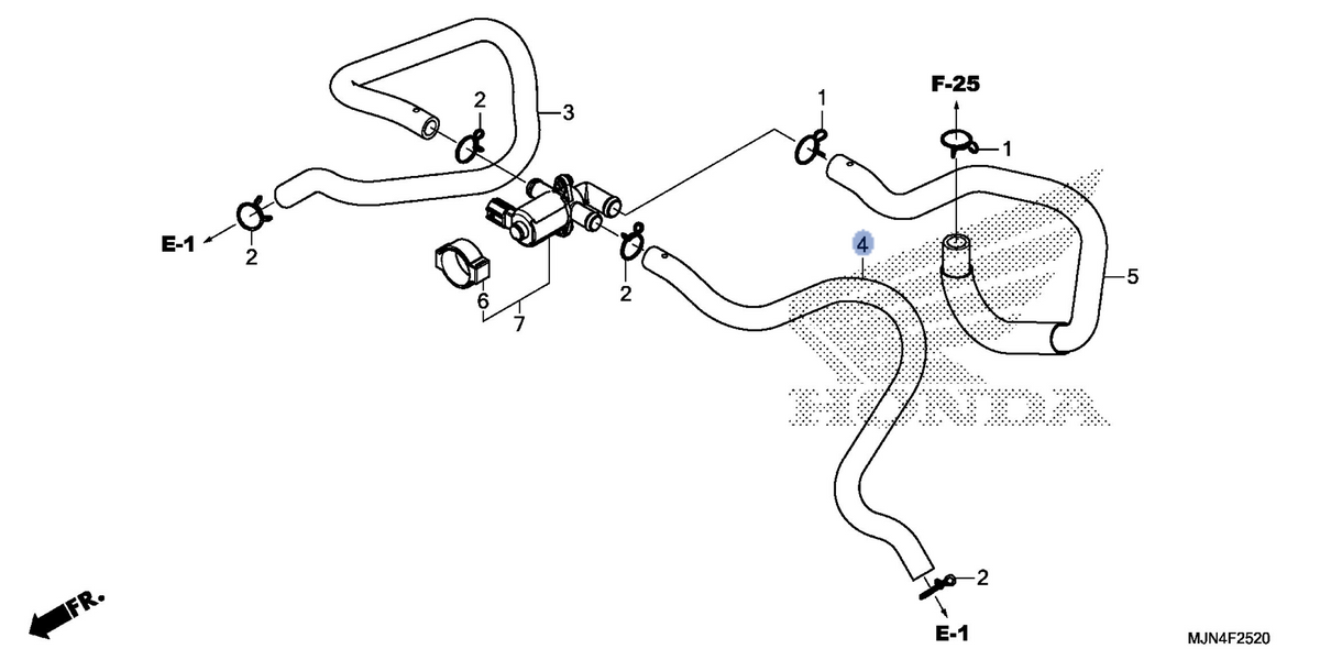 Honda OEM part 18652-MJN-A00