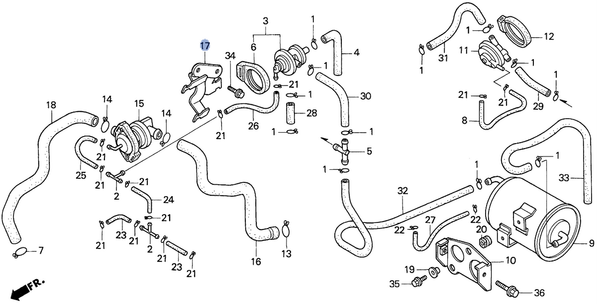 Honda OEM part 18652-MW3-680