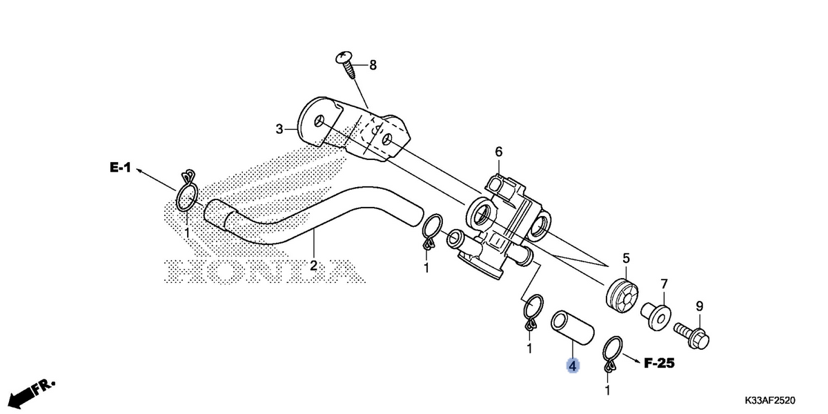 Honda OEM part 18653-KYJ-900