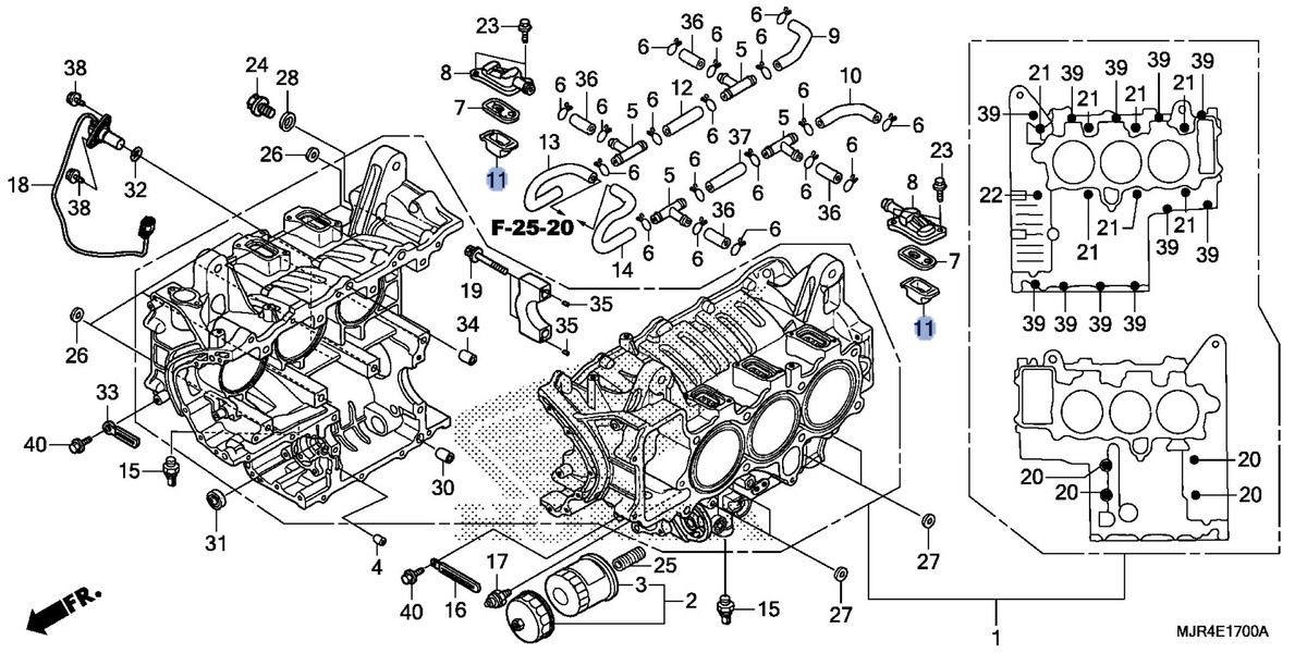 Honda OEM part 18653-MCA-000