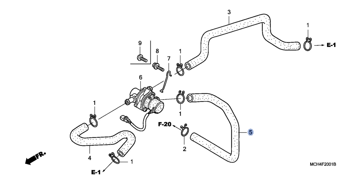 Honda OEM part 18653-MCH-000
