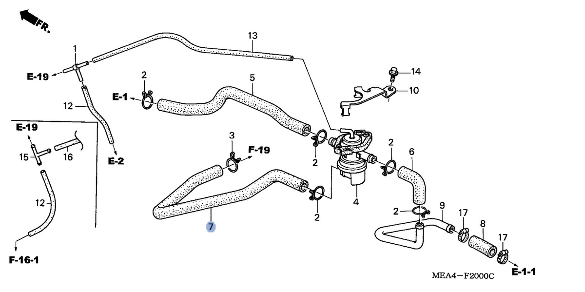 Honda OEM part 18653-MEA-670