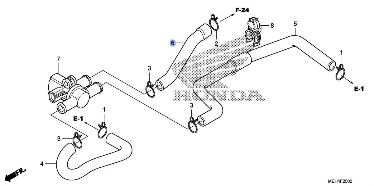 Honda OEM part 18653-MEH-000