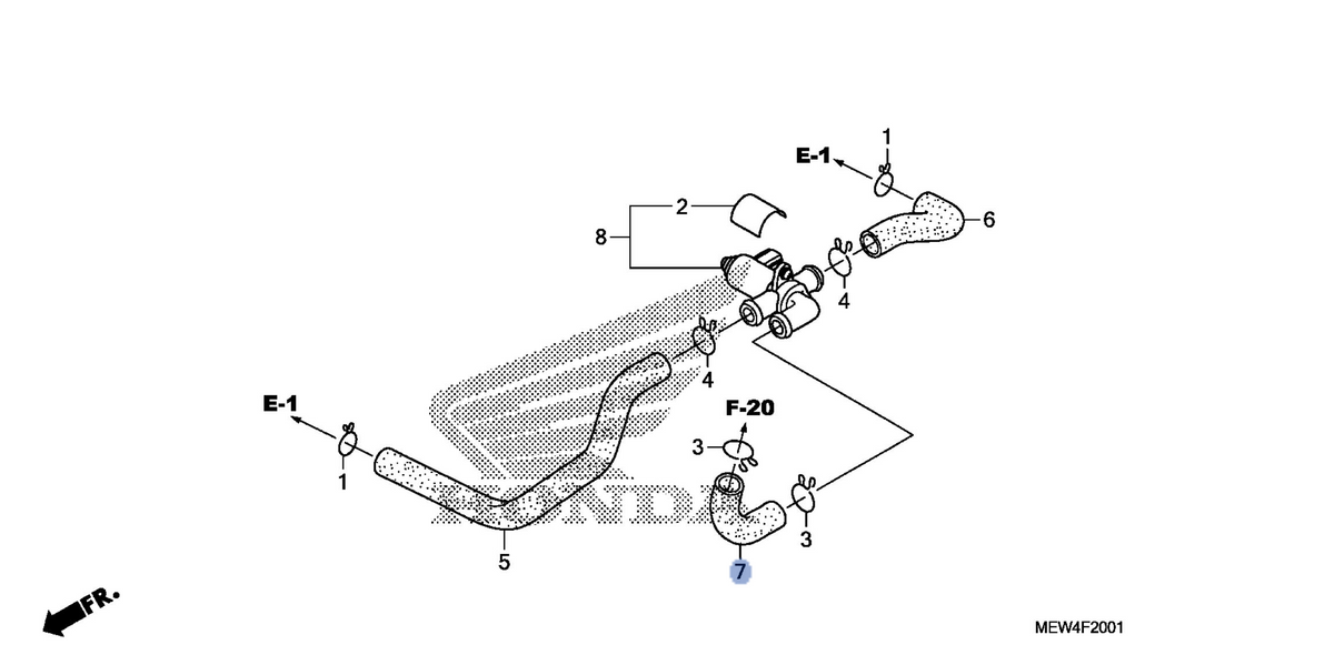 Honda OEM part 18653-MEW-920