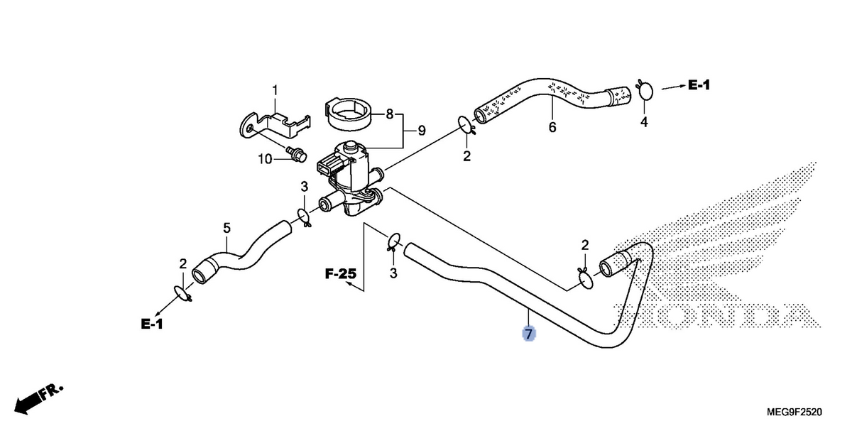 Honda OEM part 18653-MFE-640