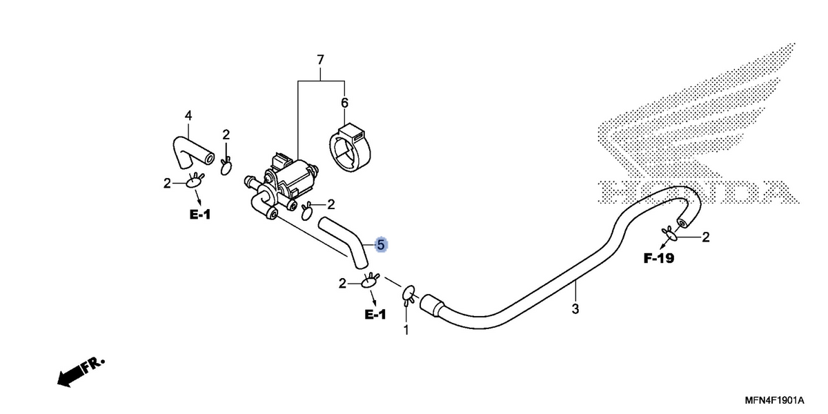 Honda OEM part 18653-MFN-D00