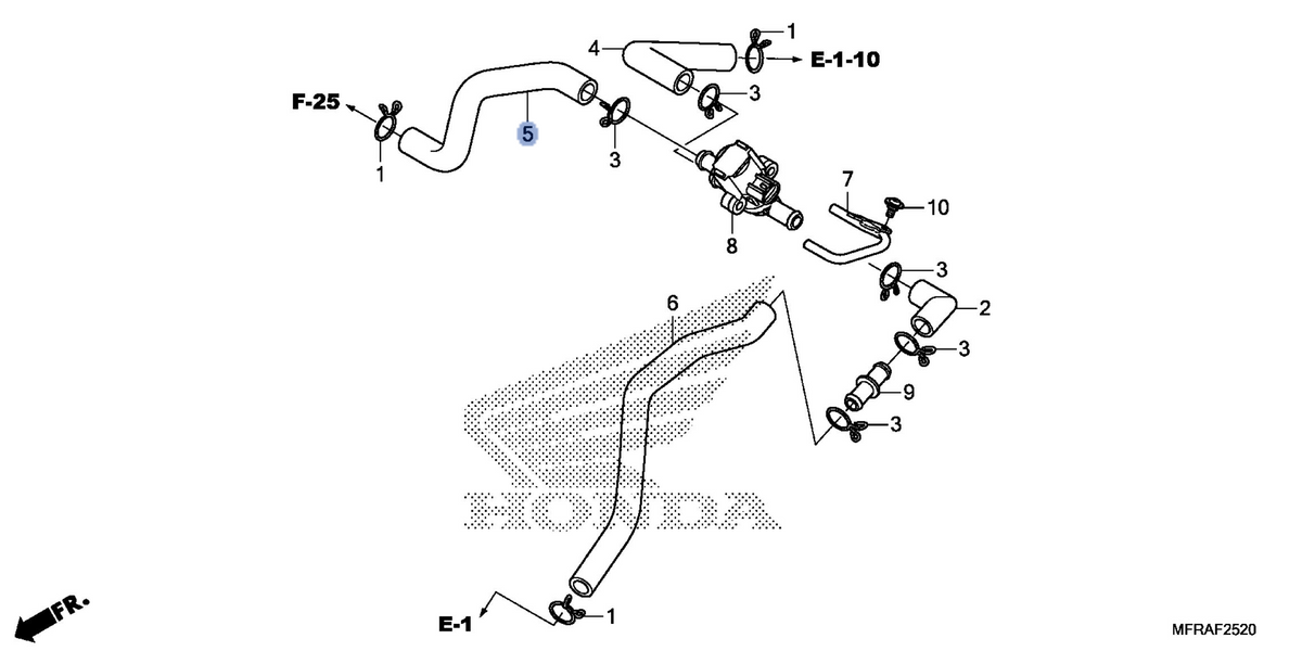 Honda OEM part 18653-MFR-670