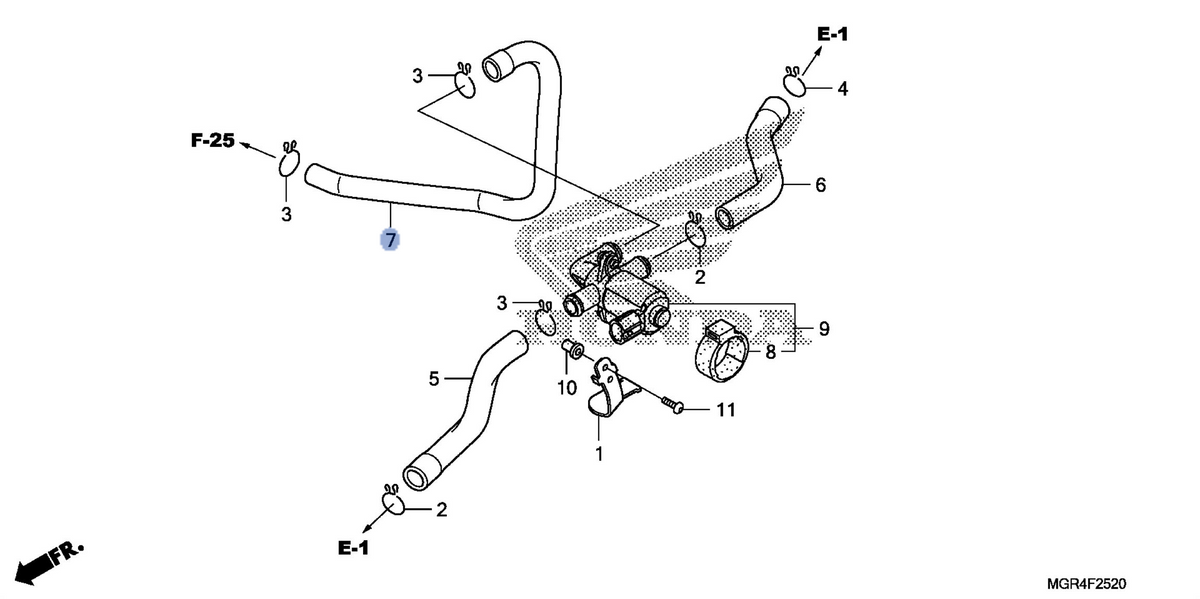 Honda OEM part 18653-MGR-670