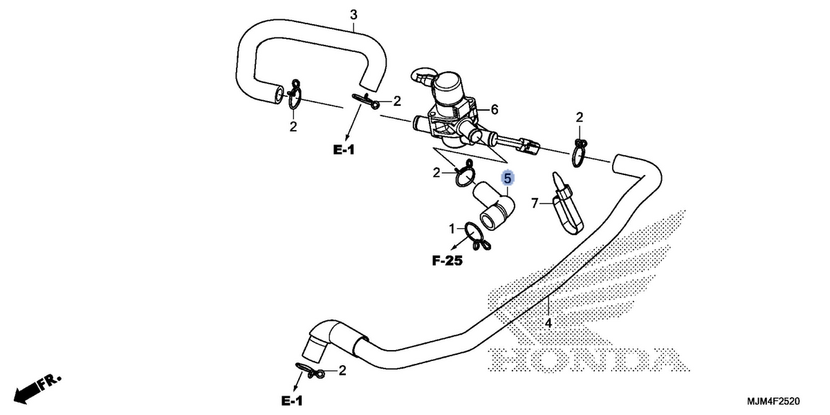Honda OEM part 18653-MJM-D00