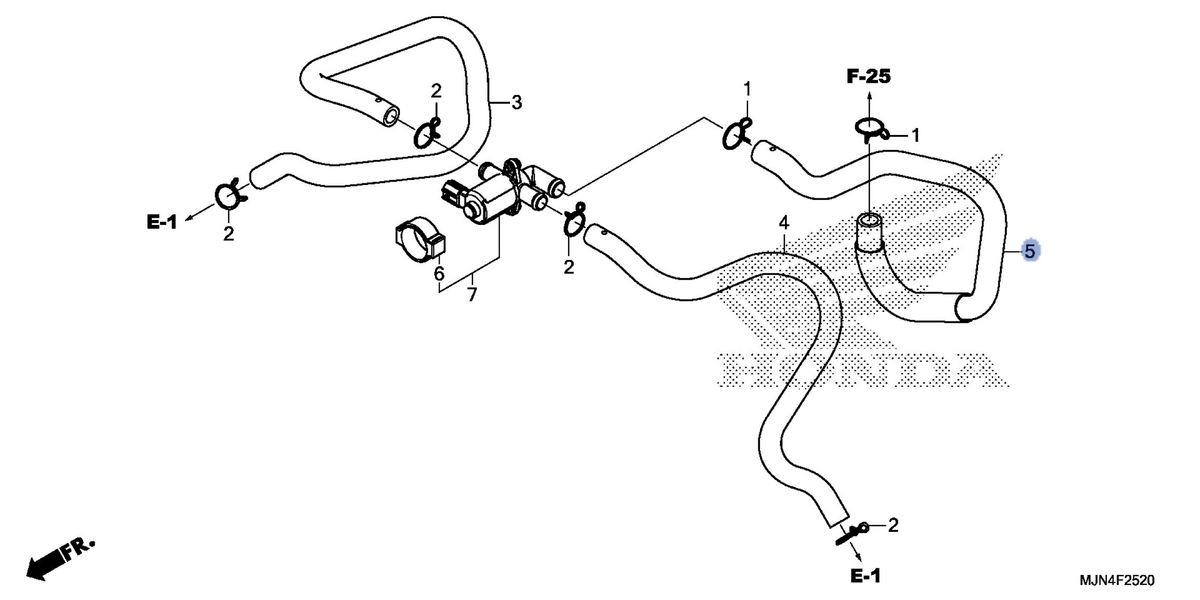 Honda OEM part 18653-MJN-A00