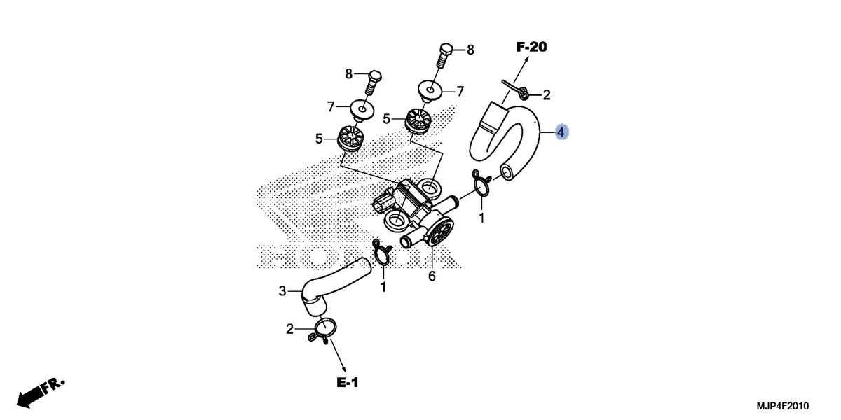 Honda OEM part 18653-MJP-G50