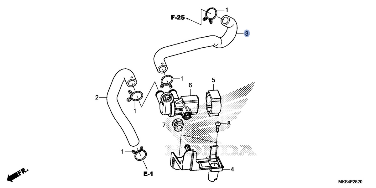 Honda OEM part 18653-MKS-E00