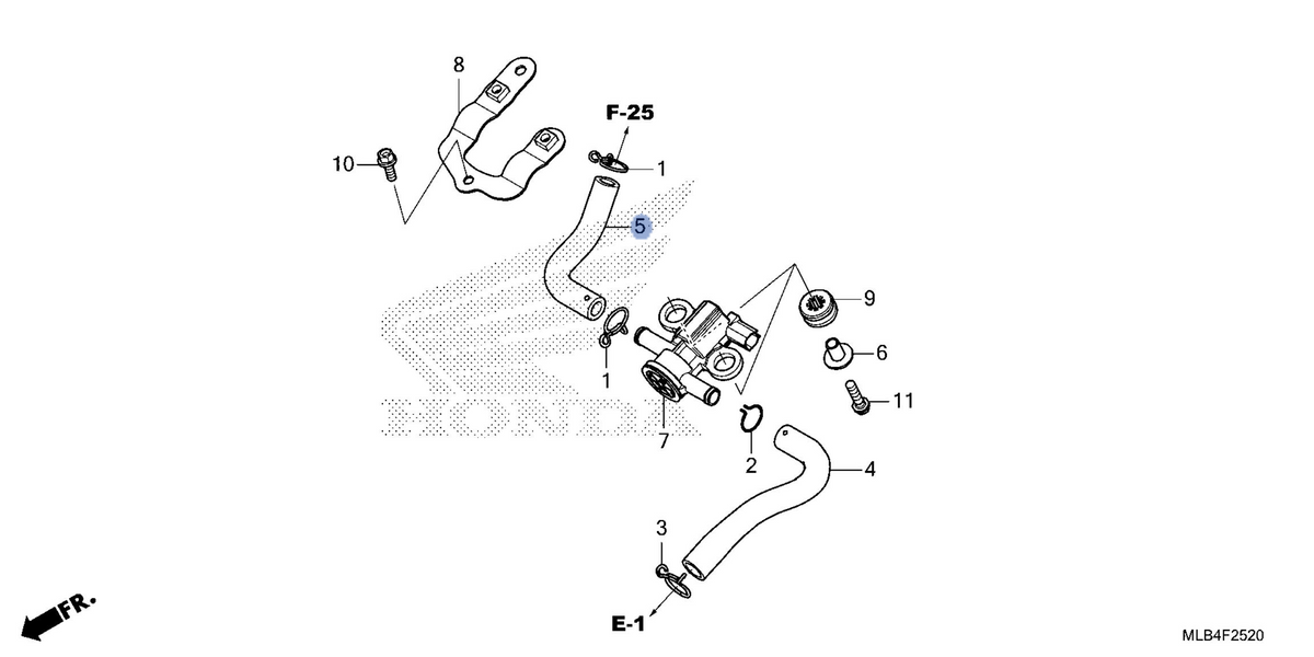 Honda OEM part 18653-MLB-D00