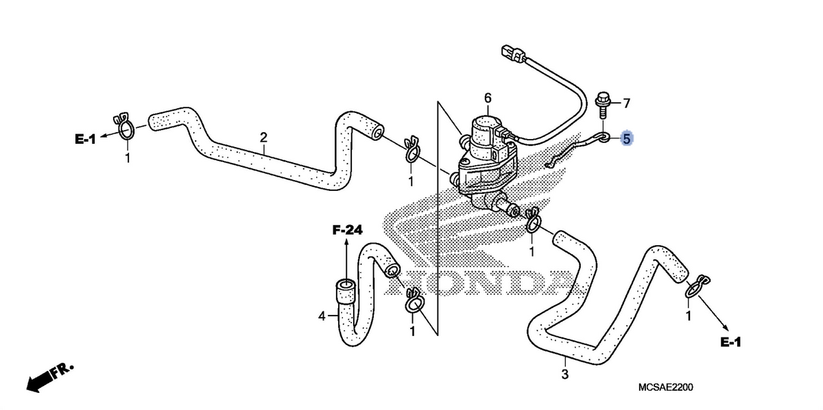Honda OEM part 18654-MCS-G01