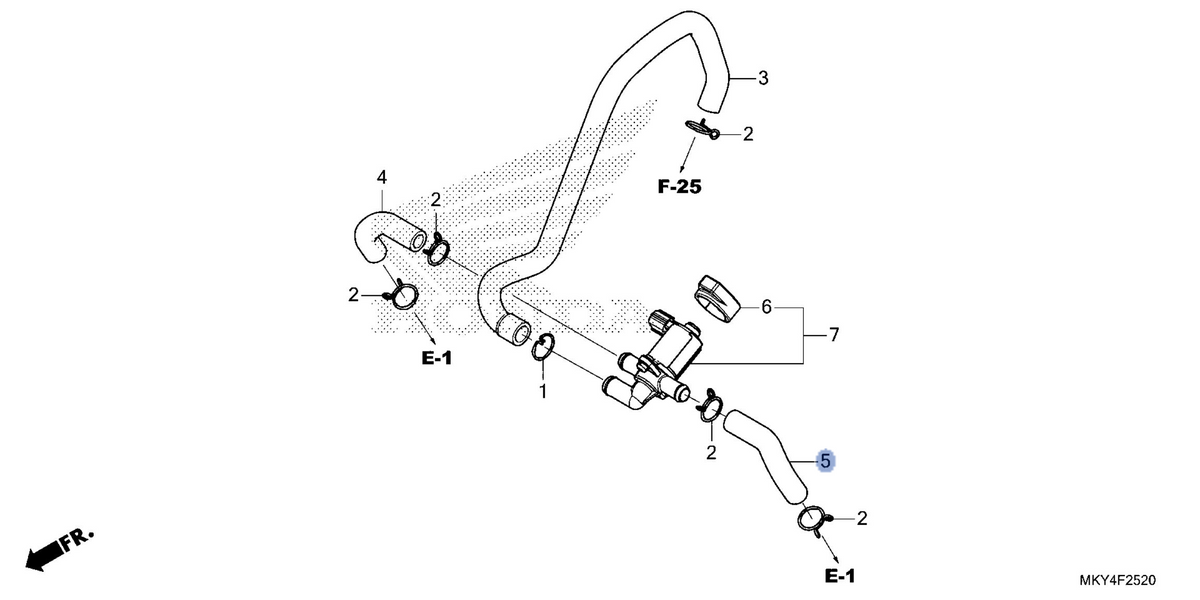 Honda OEM part 18654-MKN-D50