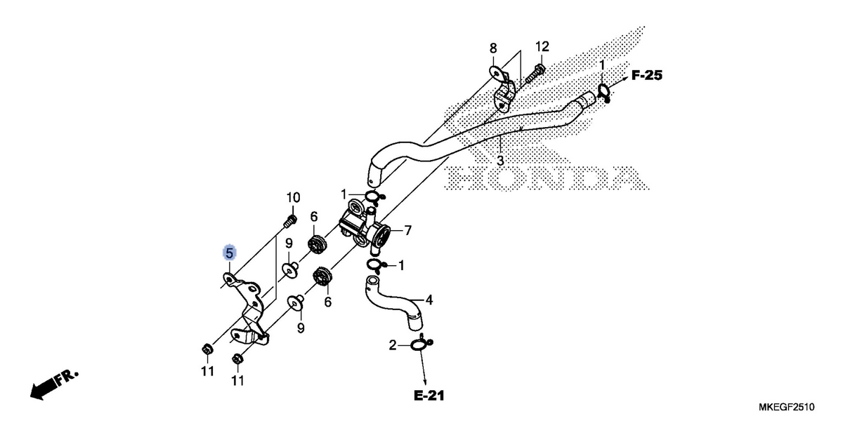 Honda OEM part 18655-MKE-A50