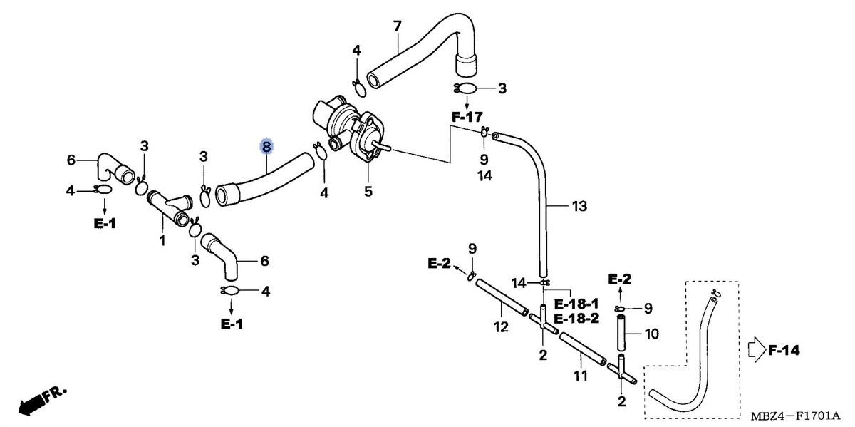 Honda OEM part 18656-MBZ-K00