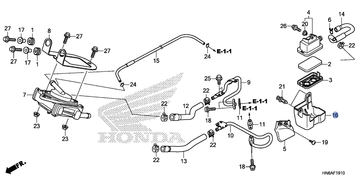 Honda OEM part 18658-HS0-A00