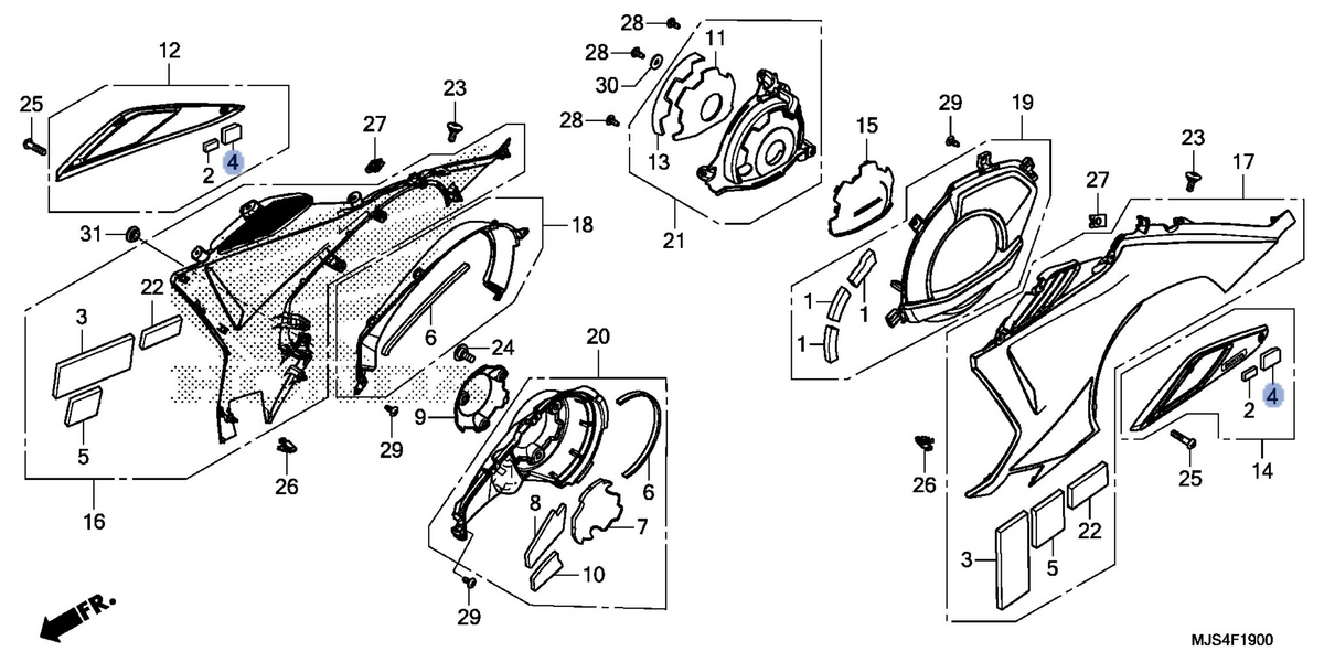 Honda OEM part 18658-MEG-700