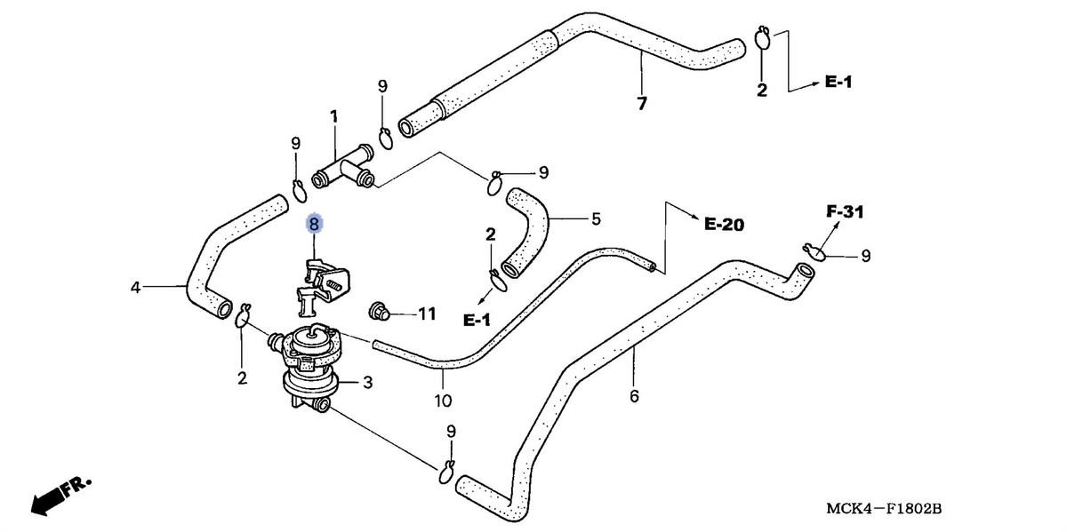 Honda OEM part 18660-MCK-L50