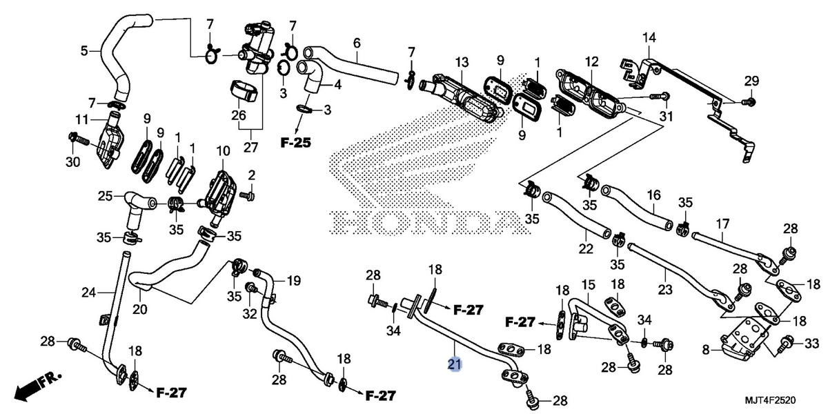 Honda OEM part 18660-MJT-E00