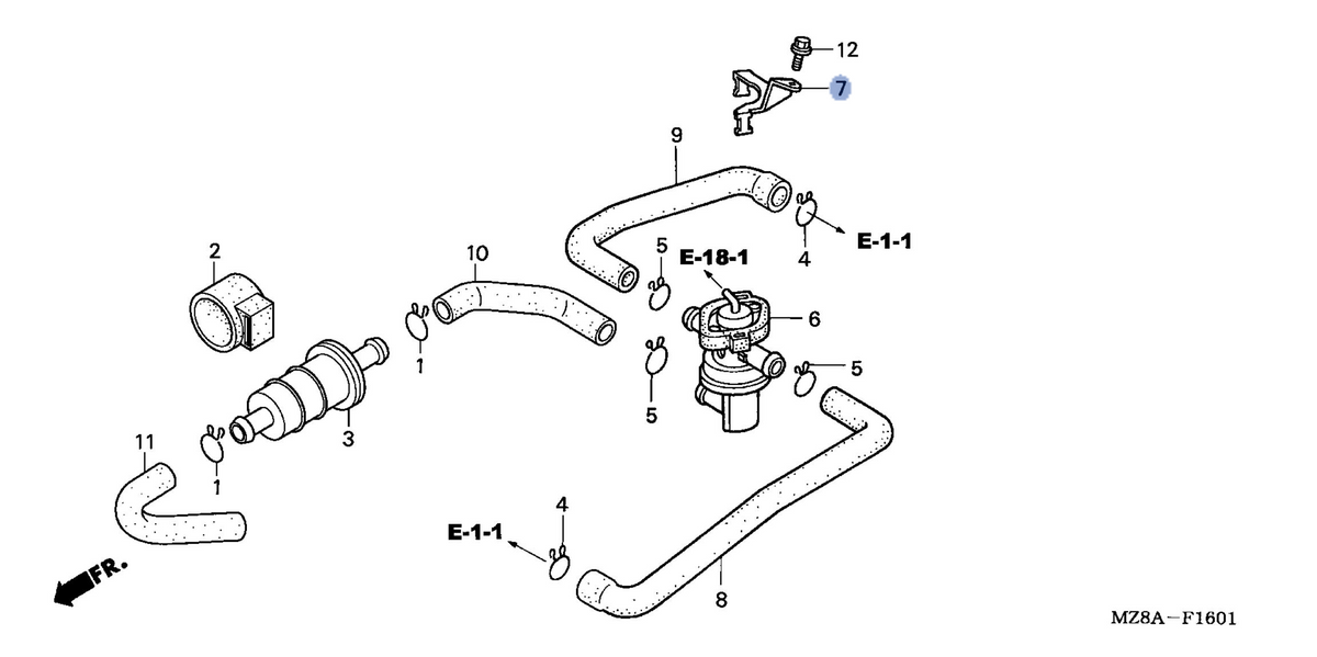 Honda OEM part 18660-MZ8-G20