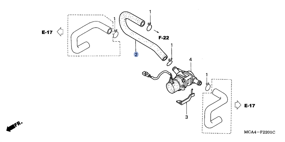 Honda OEM part 18661-MCA-000