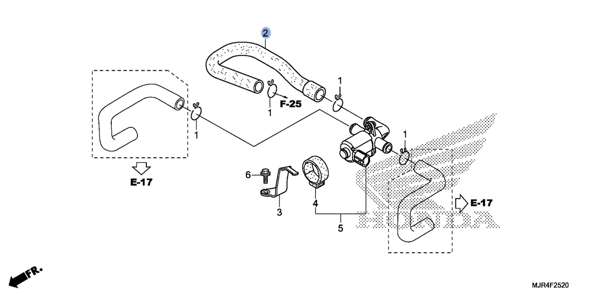 Honda OEM part 18661-MCA-A60