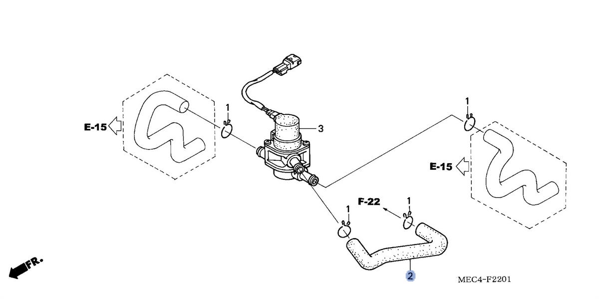 Honda OEM part 18661-MEC-000