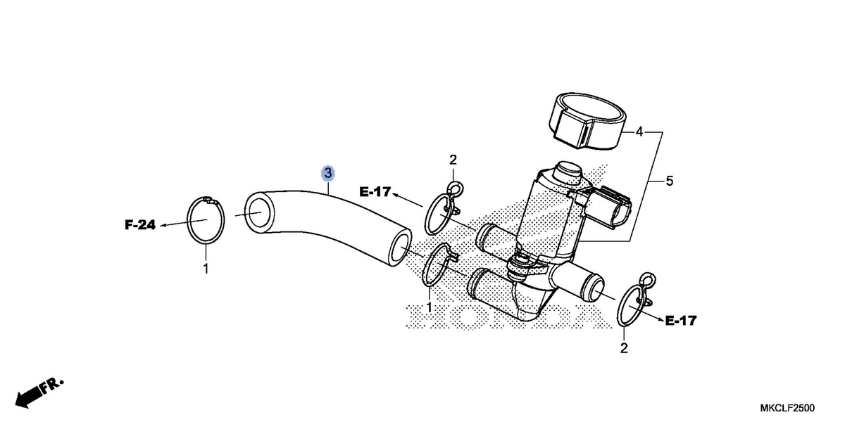 Honda OEM part 18661-MKC-A00