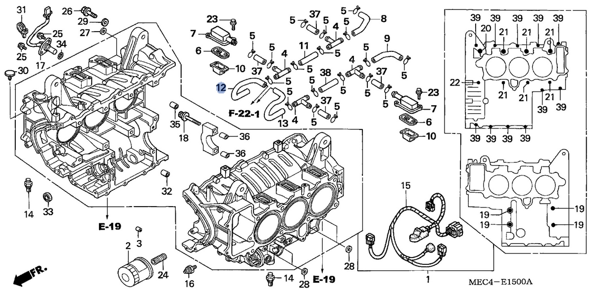 Honda OEM part 18662-MEC-000