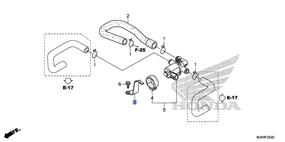 Honda OEM part 18665-MJG-670