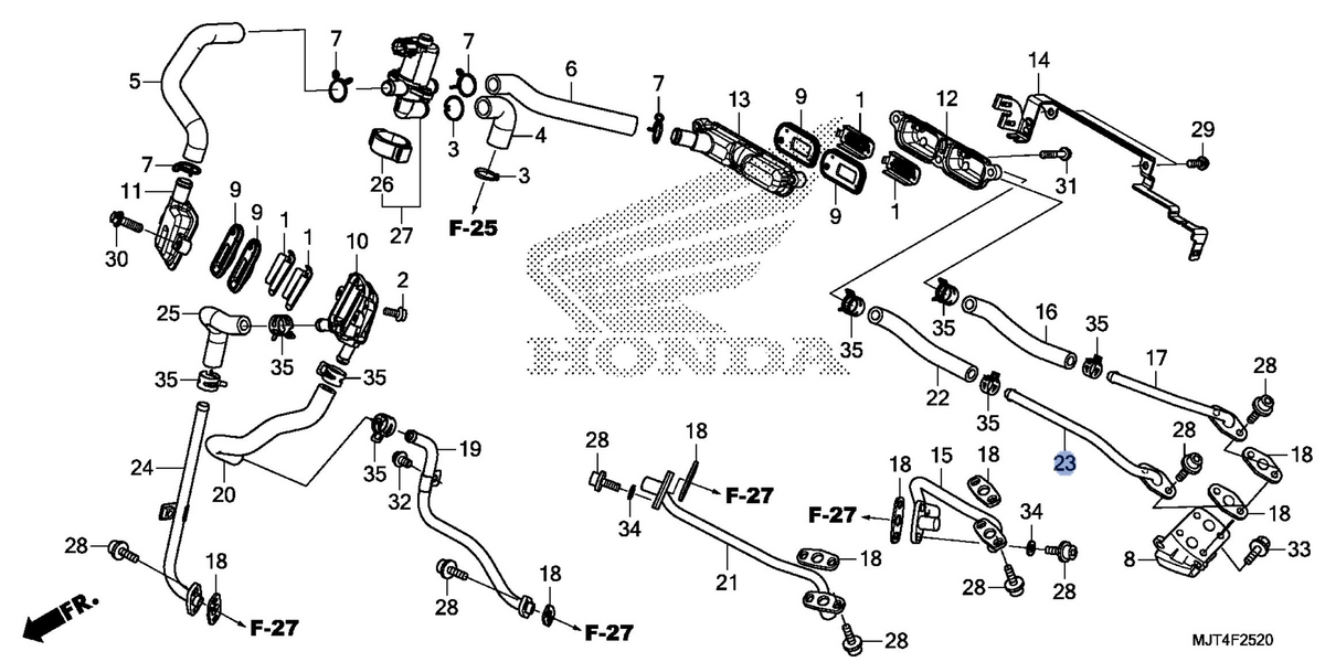 Honda OEM part 18665-MJT-E00
