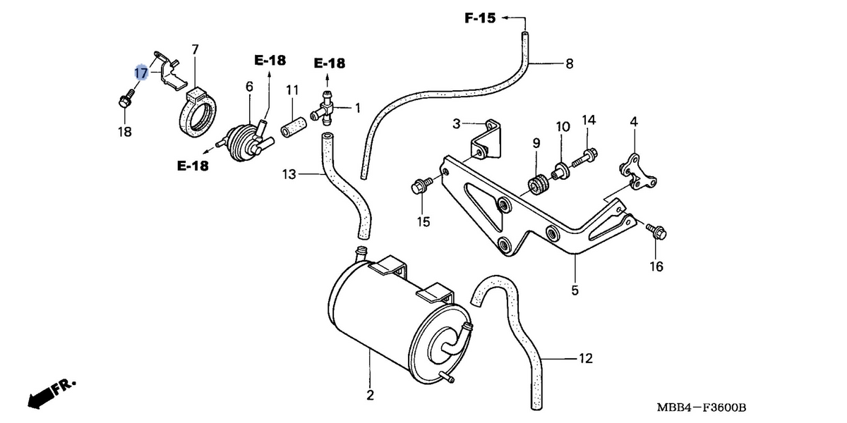 Honda OEM part 18670-MBB-680