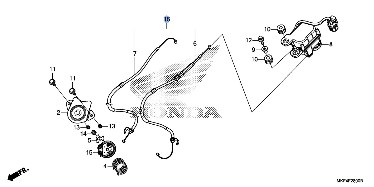 Honda OEM part 18900-MKF-315