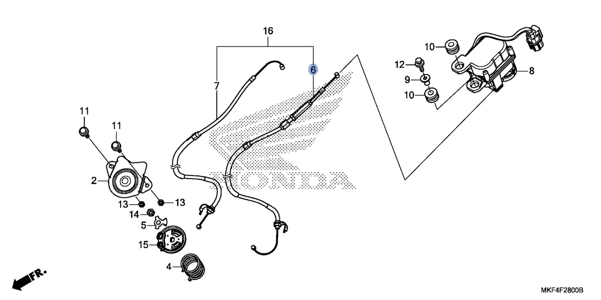 Honda OEM part 18910-MKF-D43