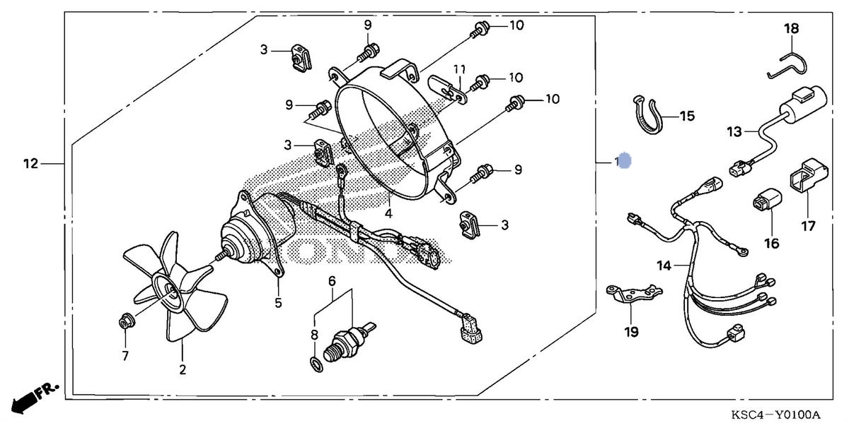 Honda OEM part 19000-KSC-000